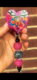 pink heart ( badge reel)